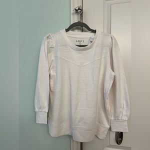 NWT Loft medium off white lightweight sweater